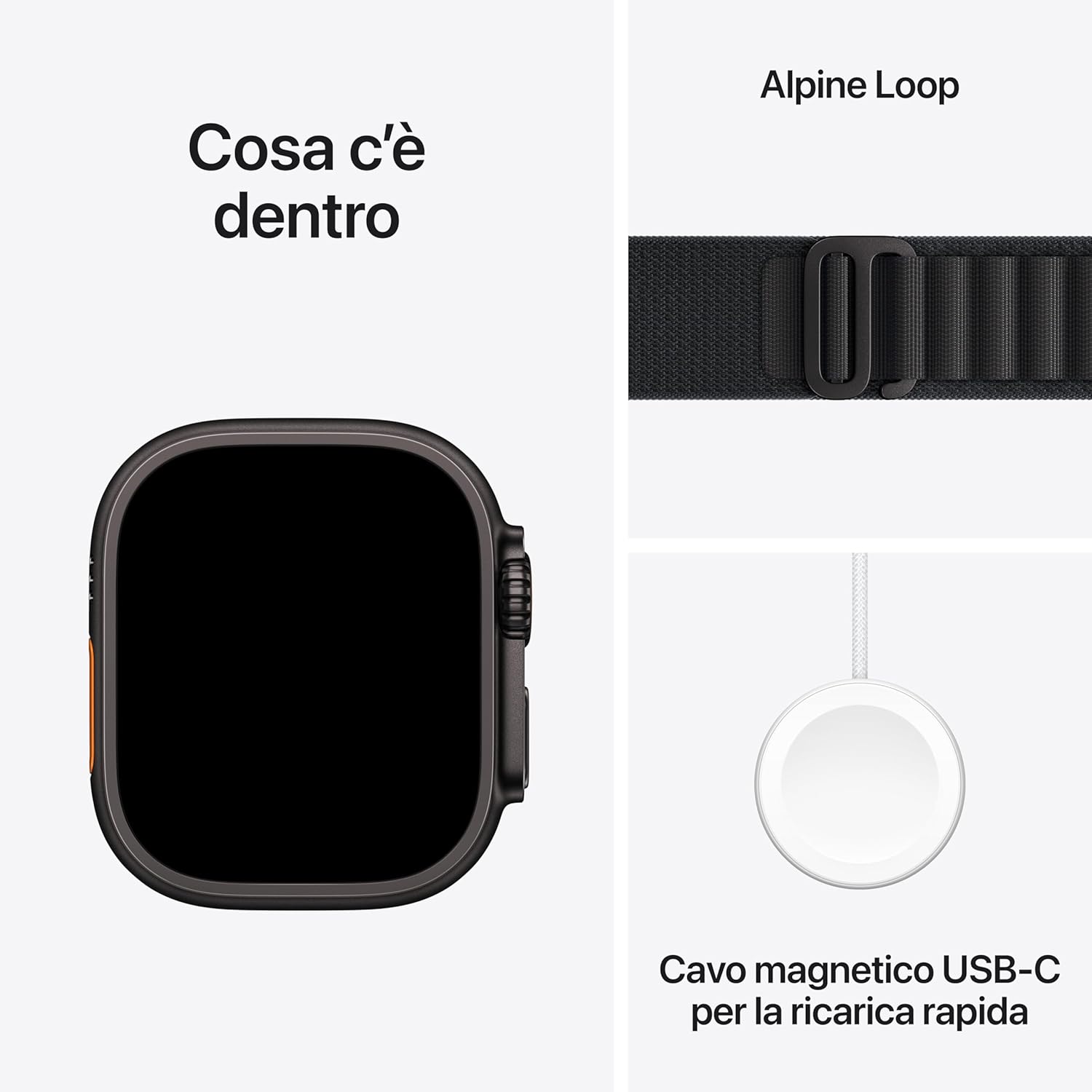 Apple Watch Ultra 3 GPS+Cellular 49mm Titanio Nero Alpine Loop M