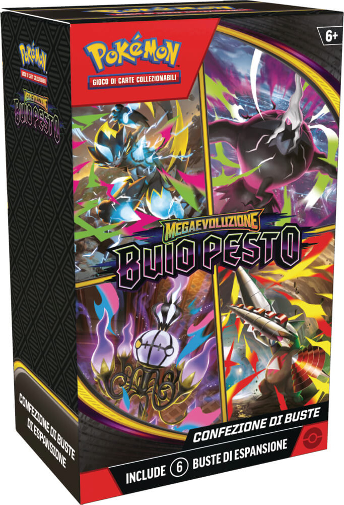 Pokemon ITA MEGAEVO Buio Pesto Bundle 6 Buste