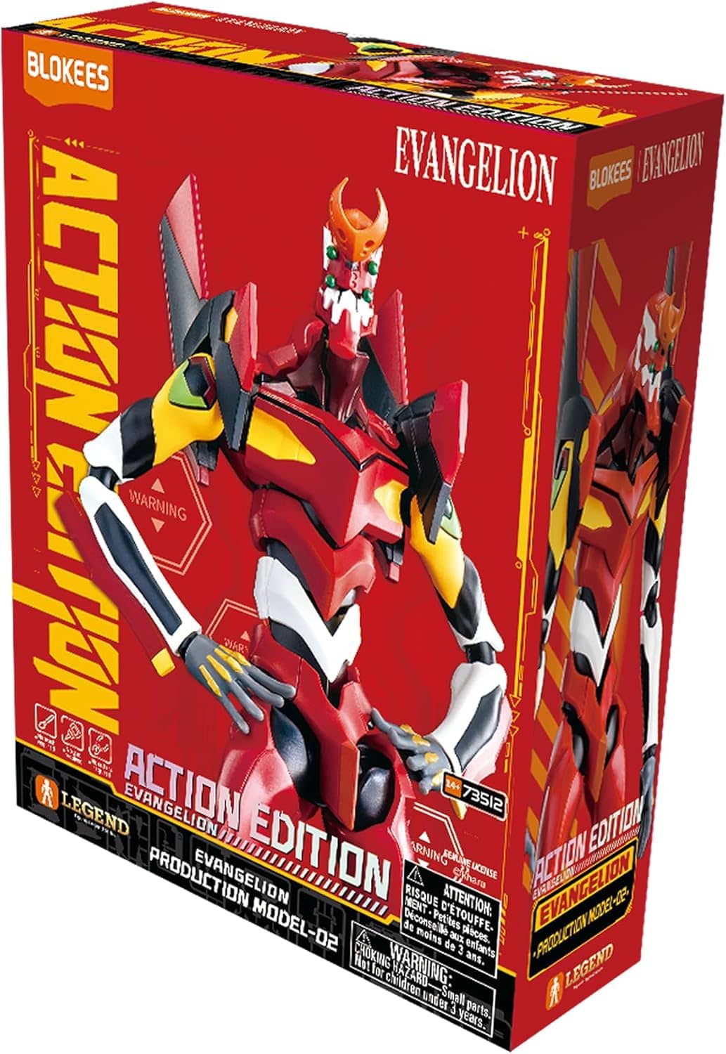 Neon Genesis Evangelion Blokees Eva Unit 02 Model Kit