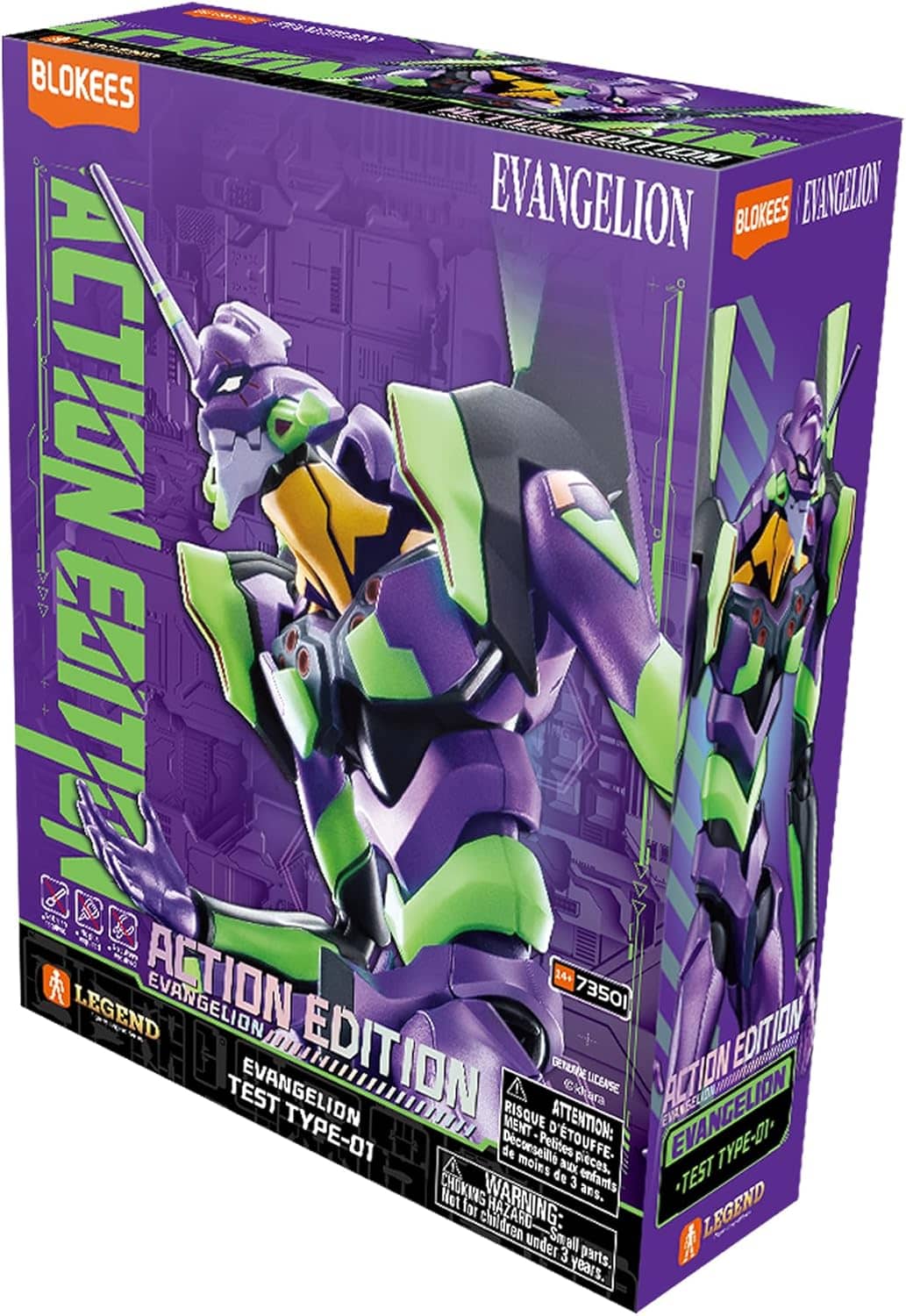 Neon Genesis Evangelion Blokees Eva Unit 01 Model Kit
