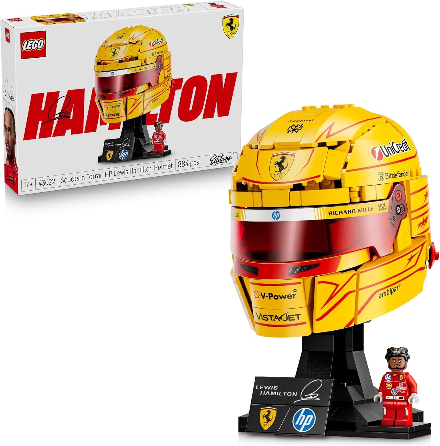 43022 Editions Casco di Lewis Hamilton Scuderia Ferrari HP