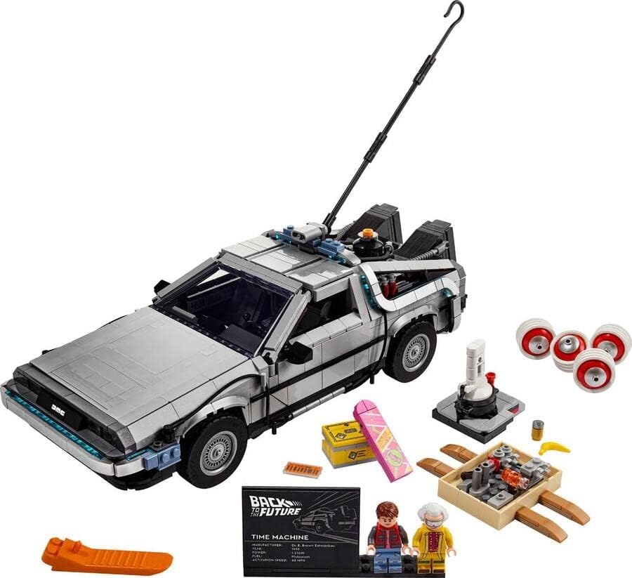 Lego 10300 Icons Back to the Future Macchina del Tempo Delorean
