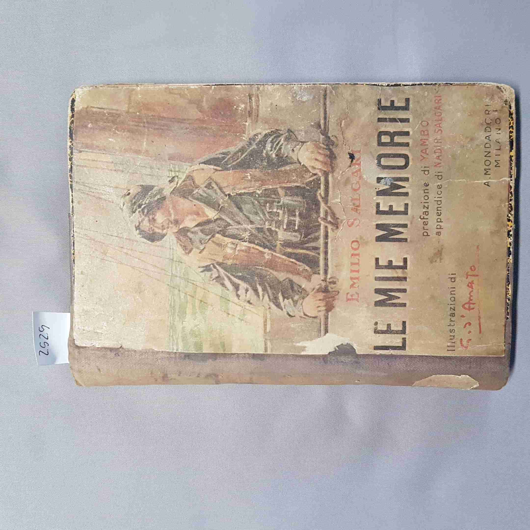 Emilio Salgari Mes Mémoires 1928 Mondadori Preface Yambo illustre Aimé