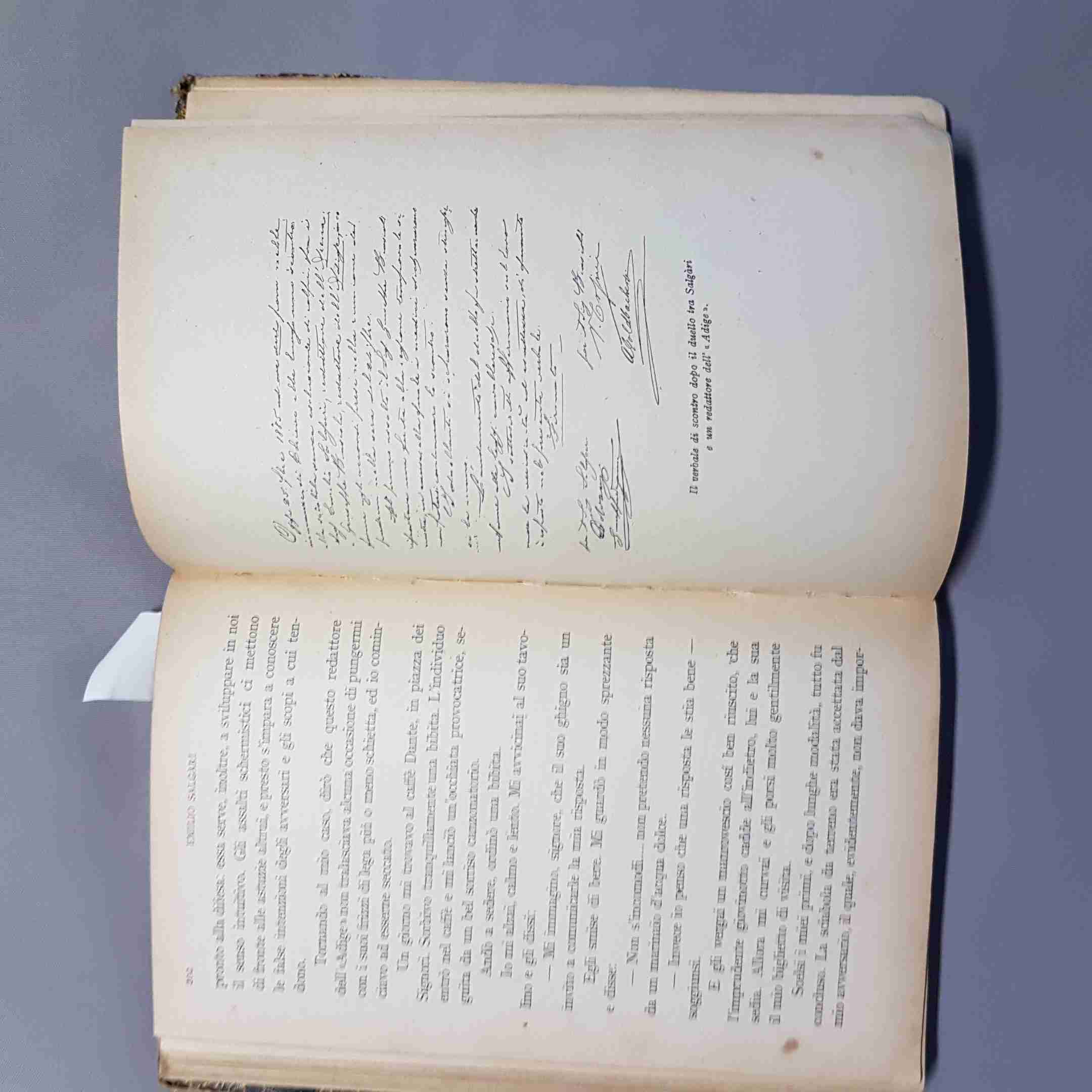Emilio Salgari Mes Mémoires 1928 Mondadori Preface Yambo illustre Aimé