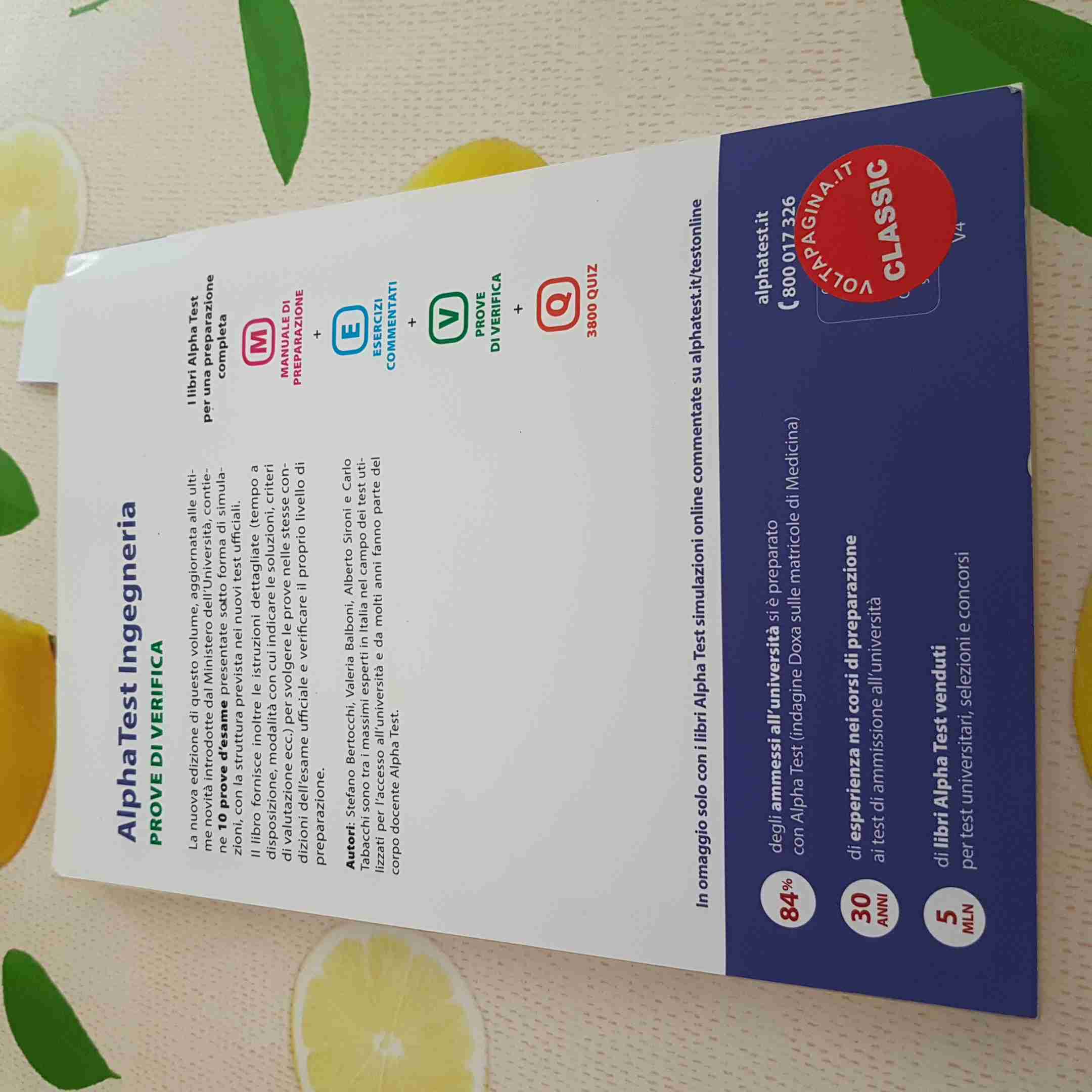 INGEGNERIA prove di verifica cisia tolc- I con le soluzioni ALPHA TEST - 2019