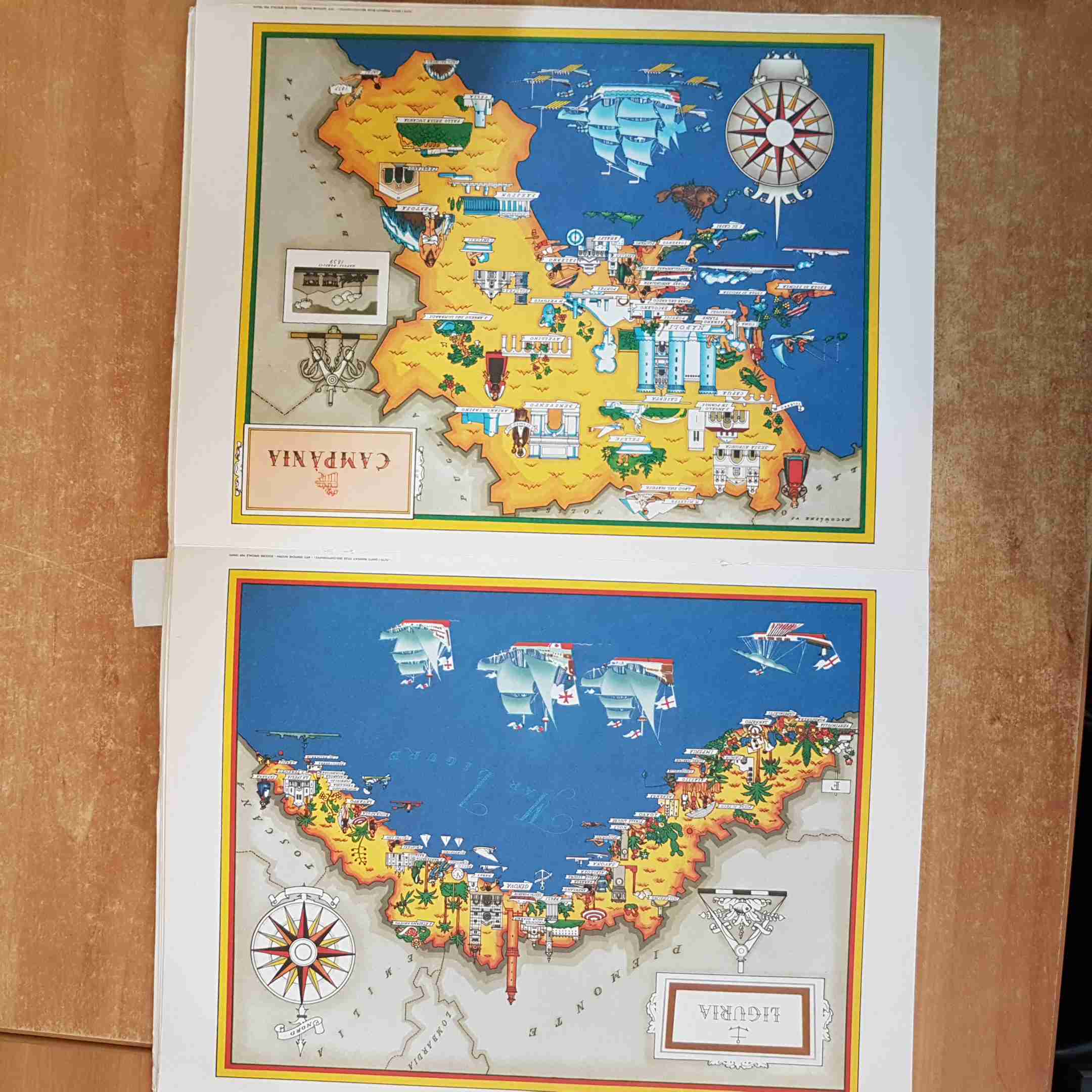 ATLANTE DELLE REGIONI ITALIANE 1970 TEMPO 20 tavole a colori + 16 pagine