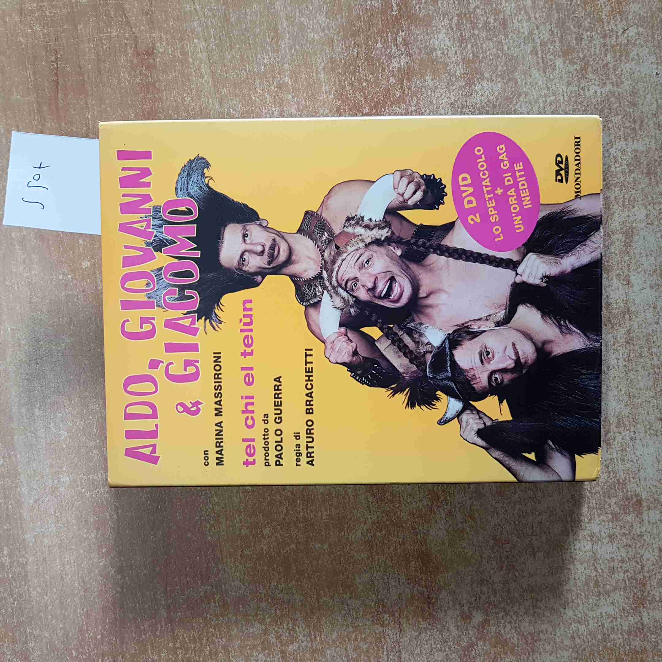 ALDO GIOVANNI E GIACOMO Tel chi el telun 2 DVD + LIBRO mondadori BRACHETTI