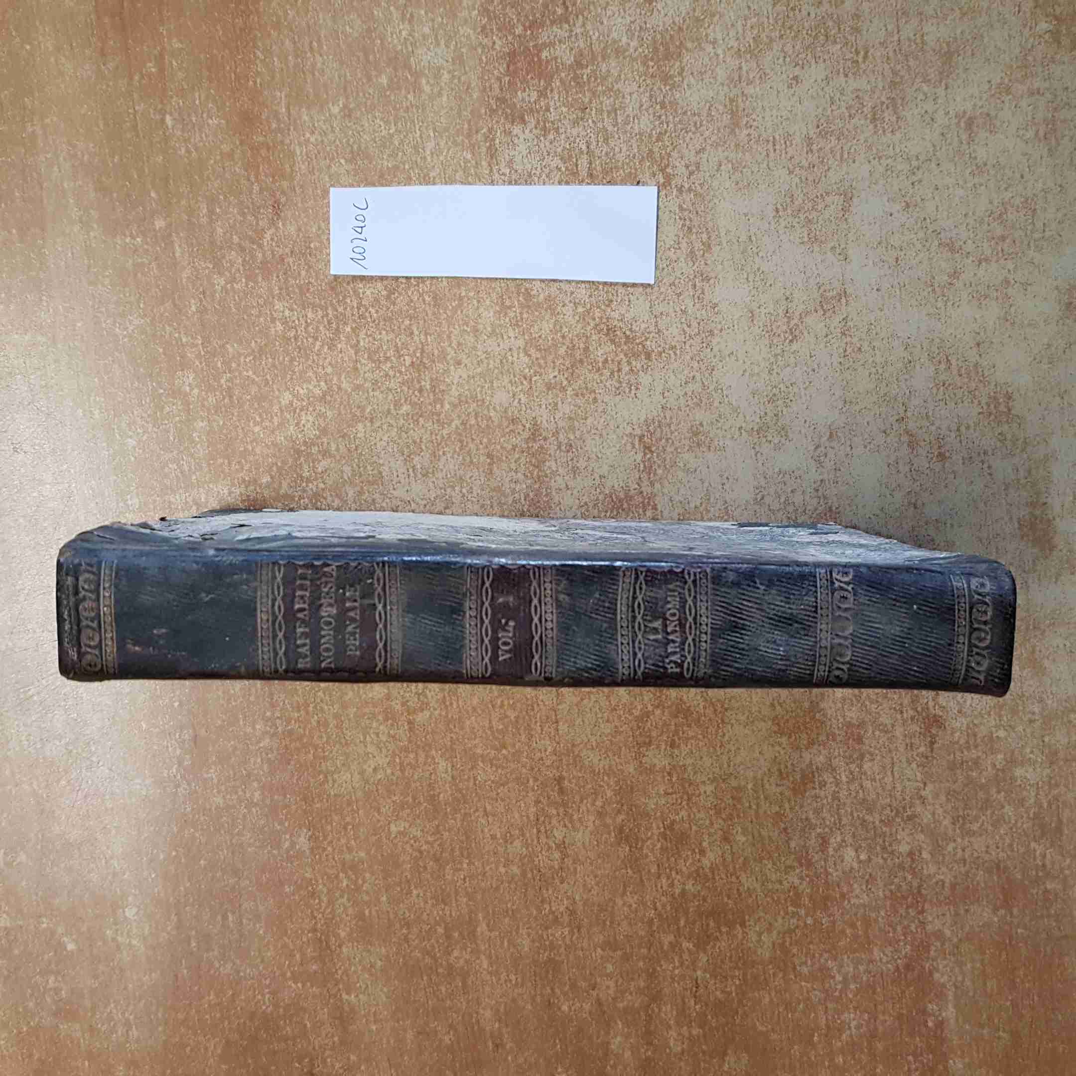 NOMOTESIA PENALE DI GIUSEPPE RAFFAELLI VOLUME 1 NAPOLI TIPOGRAFIA FRANCESE 1820