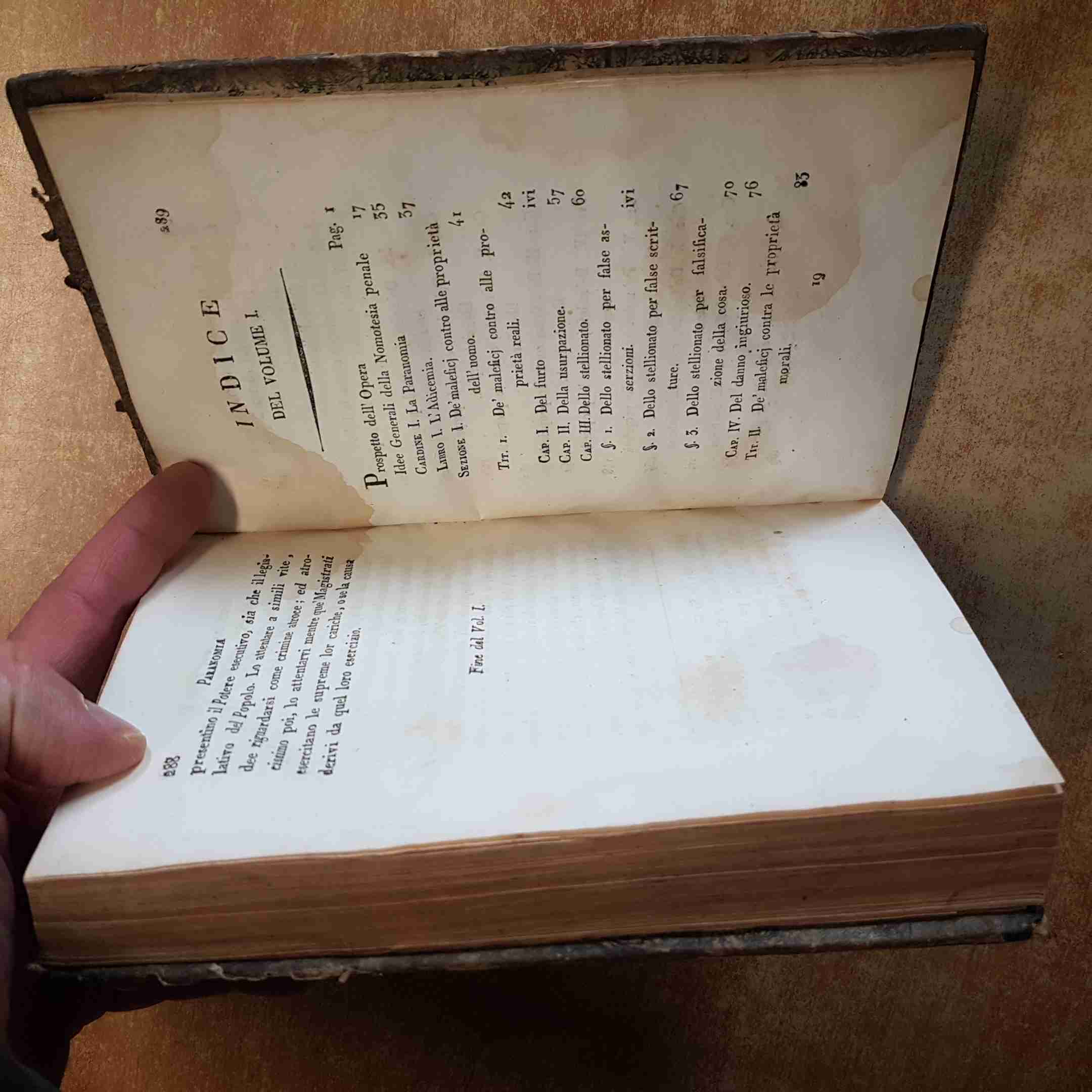 NOMOTESIA PENALE DI GIUSEPPE RAFFAELLI VOLUME 1 NAPOLI TIPOGRAFIA FRANCESE 1820