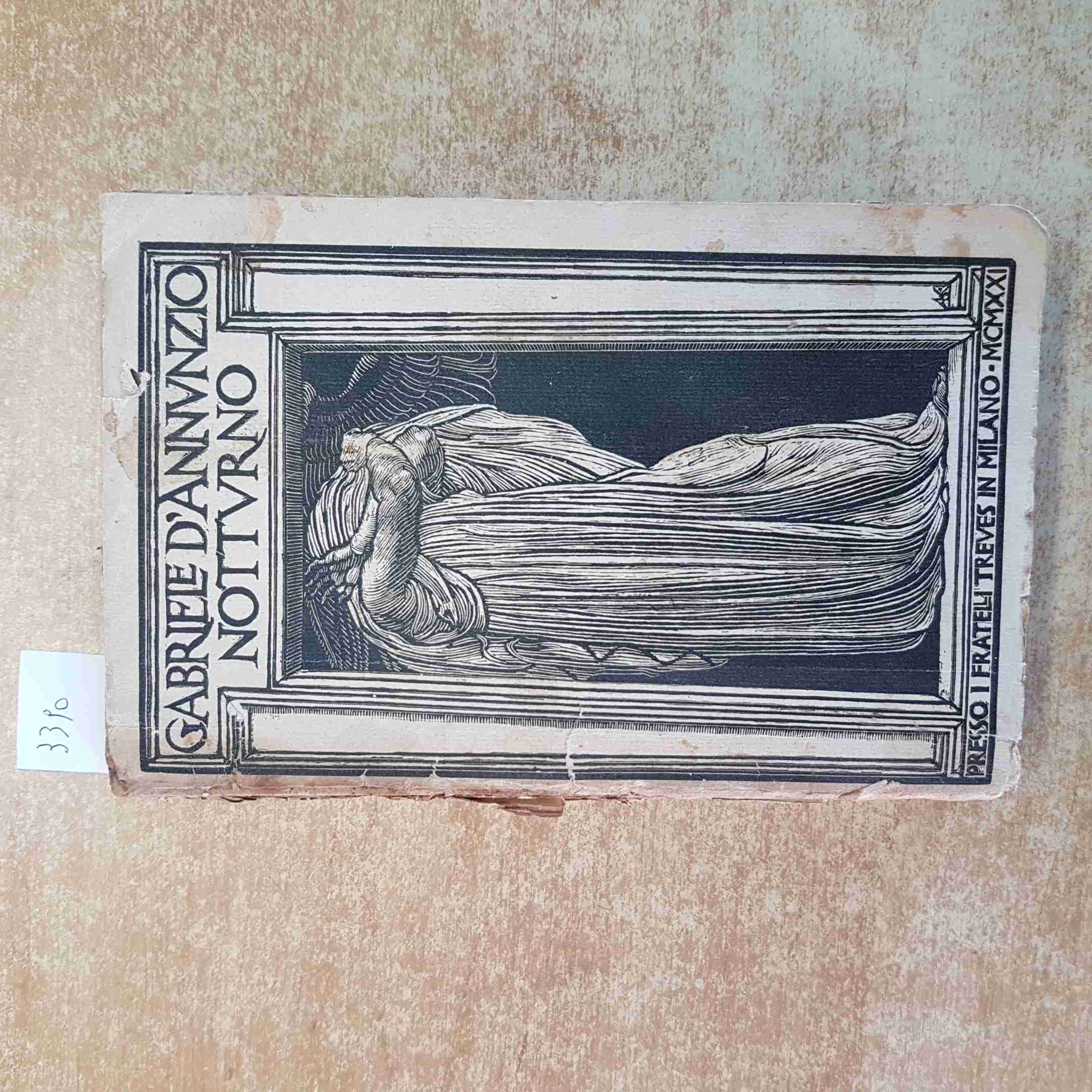NUIT - GABRIELE D'ANNUNZIO 1921 FRATELLI TREVES - MILAN - 52ème MILLION