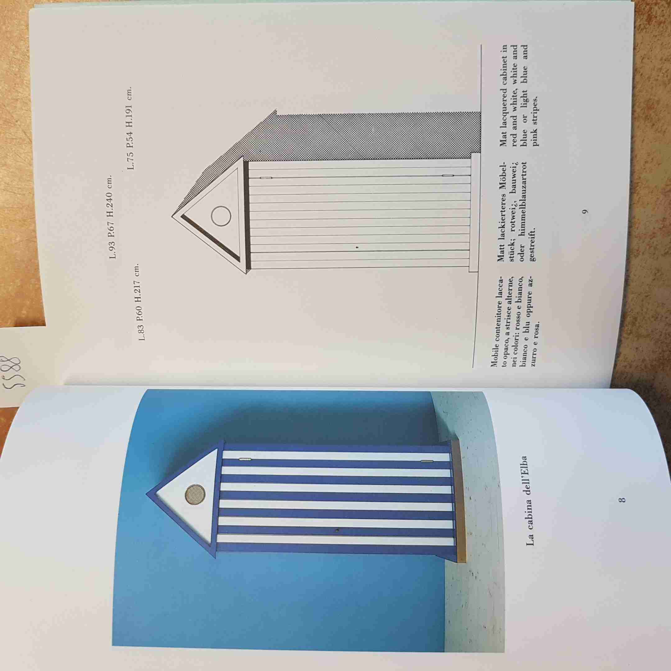 ALDO ROSSI - LE CABINE DELL\'ELBA E ALTRI MOBILI - BRUNO LONGONI 1993 CANTU\'