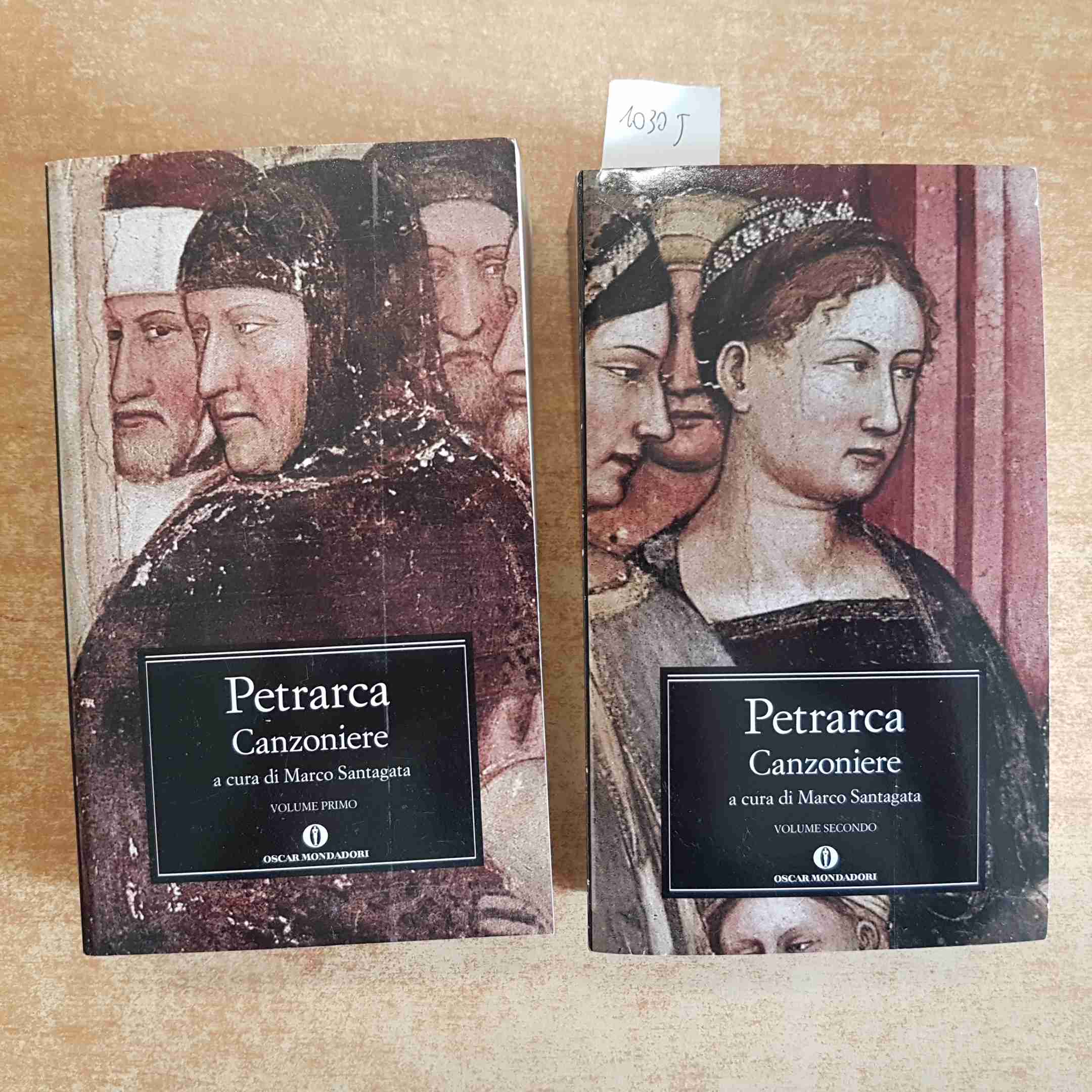 PETRARCA - CANZONIERE - 2 VOLUMI MARCO SANTAGATA OSCAR MONDADORI 2012 COMMENTATO