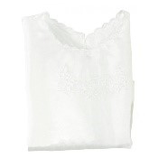 CAMICINO FORTUNA IN PURA SETA COLORE BIANCO