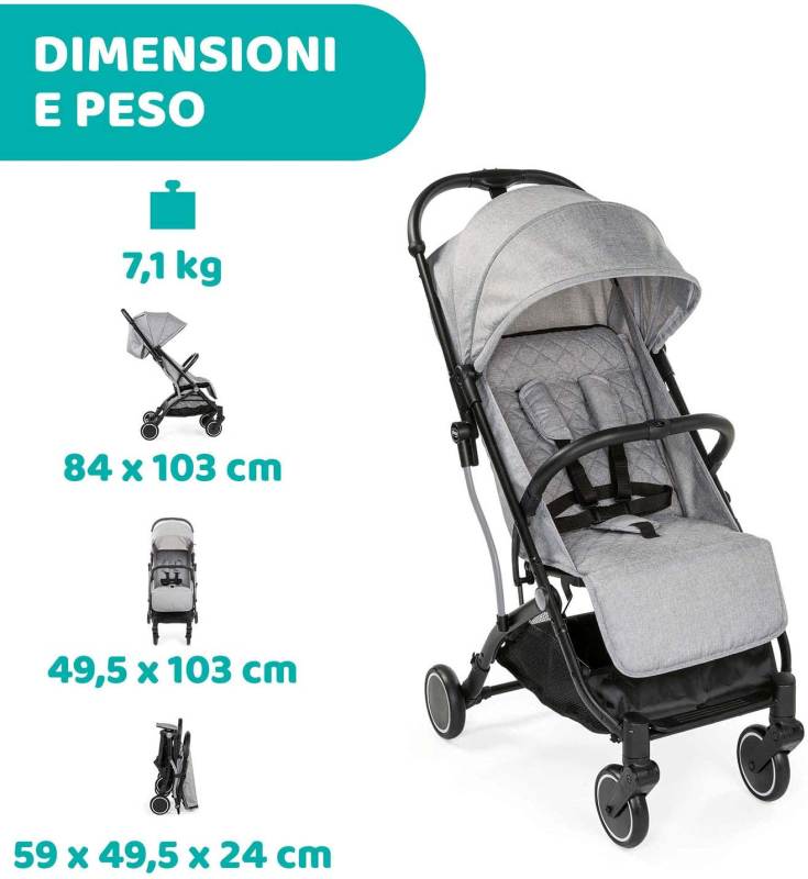 PASSEGGINO TROLLEYME LIGHT GREY