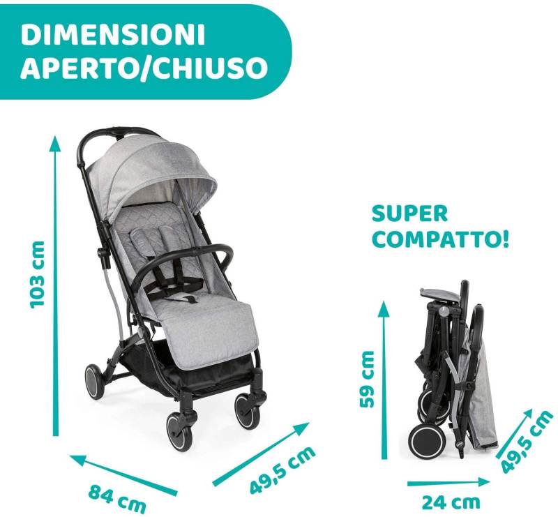 PASSEGGINO TROLLEYME LIGHT GREY