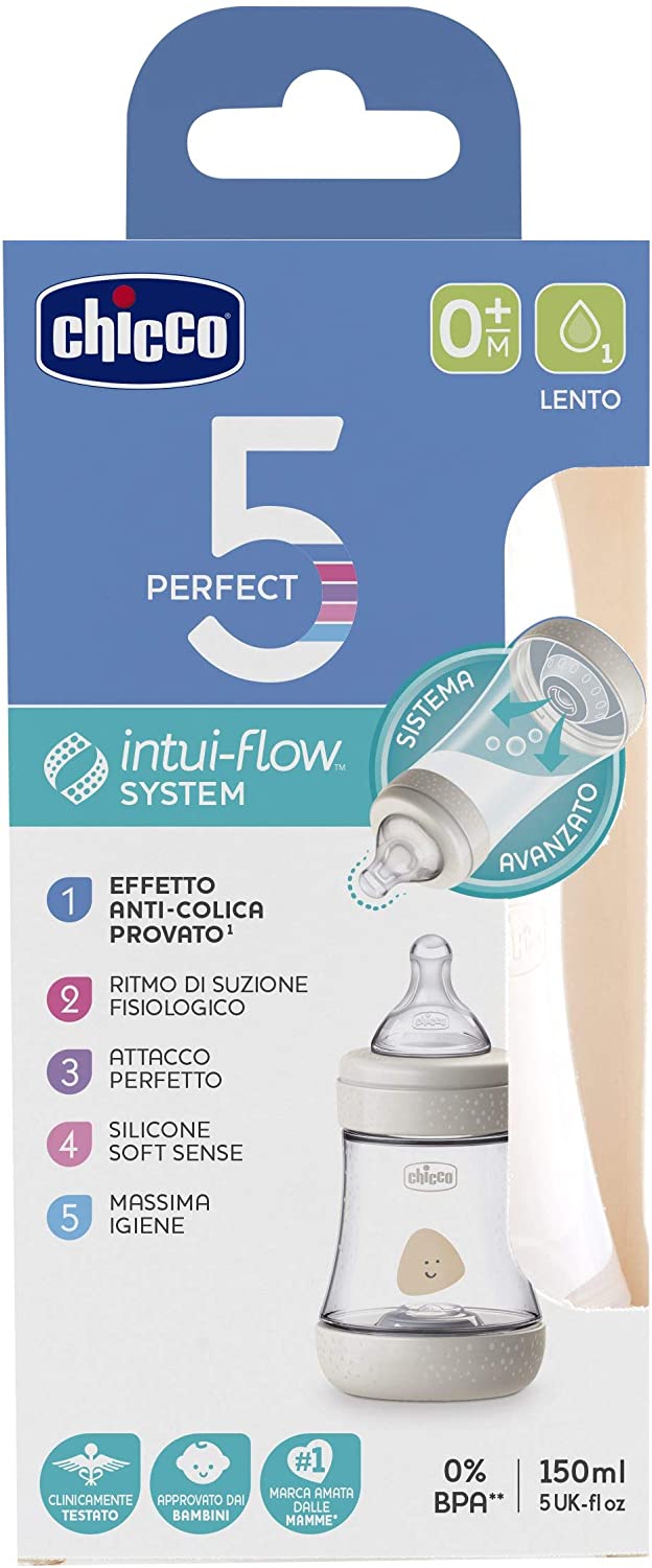 BIBERON PERFECT5 UNI 150ML SIL 1FORO