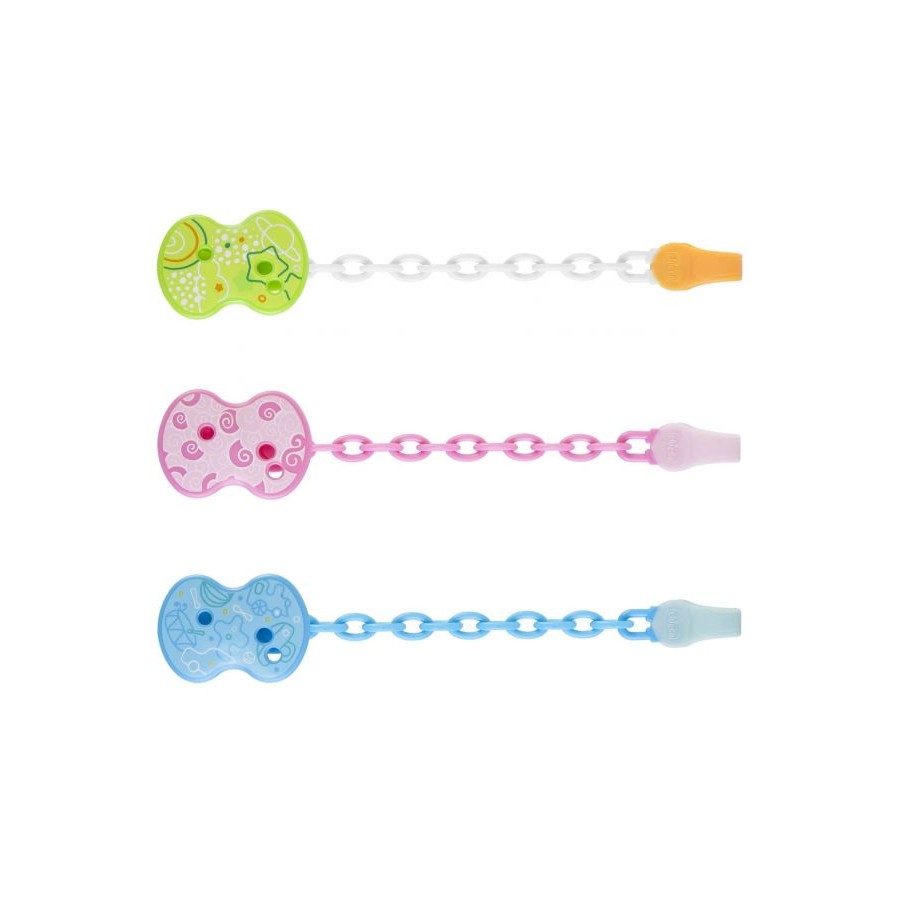 CLIP CATENELLA COLORI ASSORTITI (2 ROSA+2 AZZURRI+2 NEUTRE)