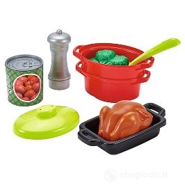 100% CHEF SET STOVIGLIE DA CUCINA CON FORNELLO 21 PZ