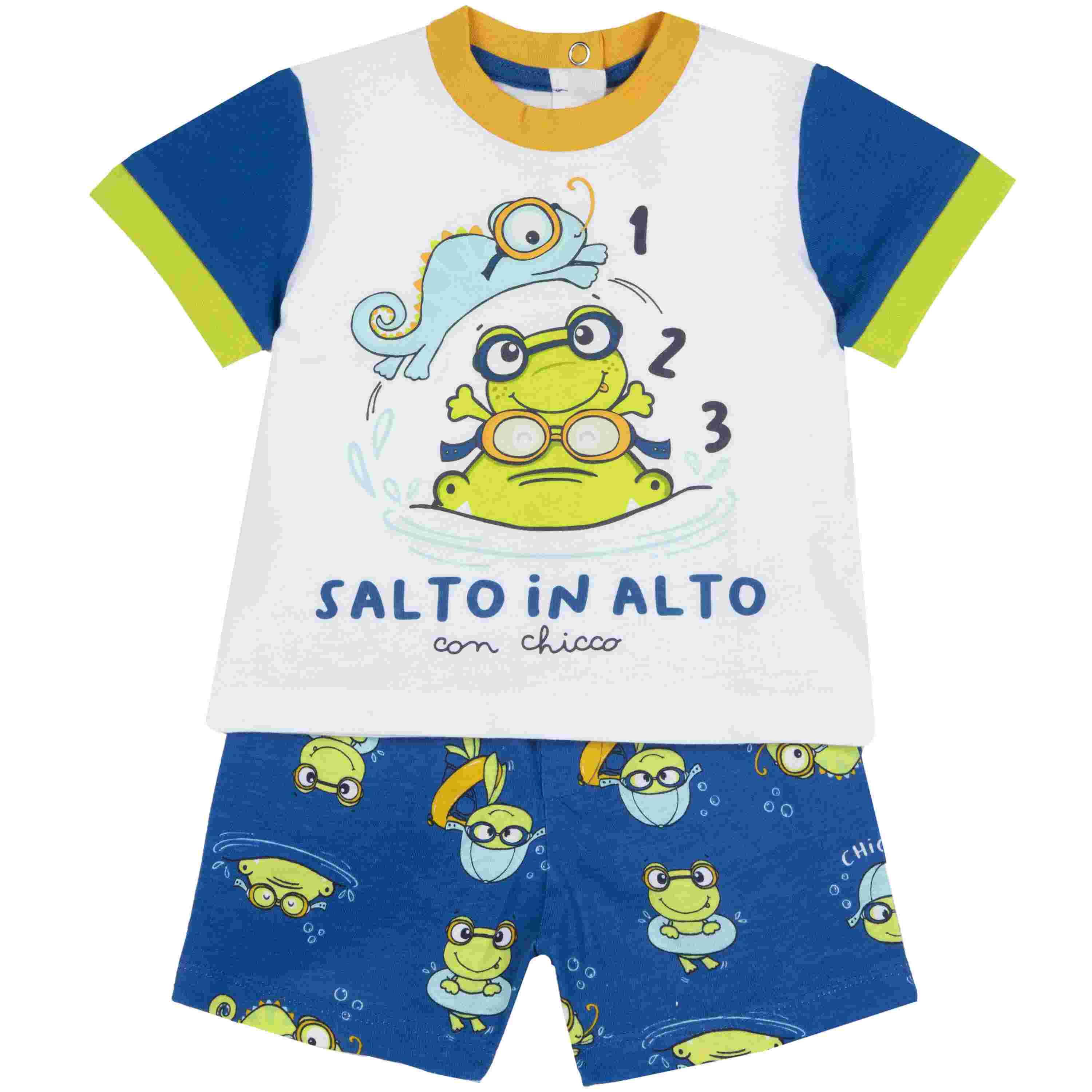 SET 2 PZ T.SHIRT+PANTALONI CORTI TG 062