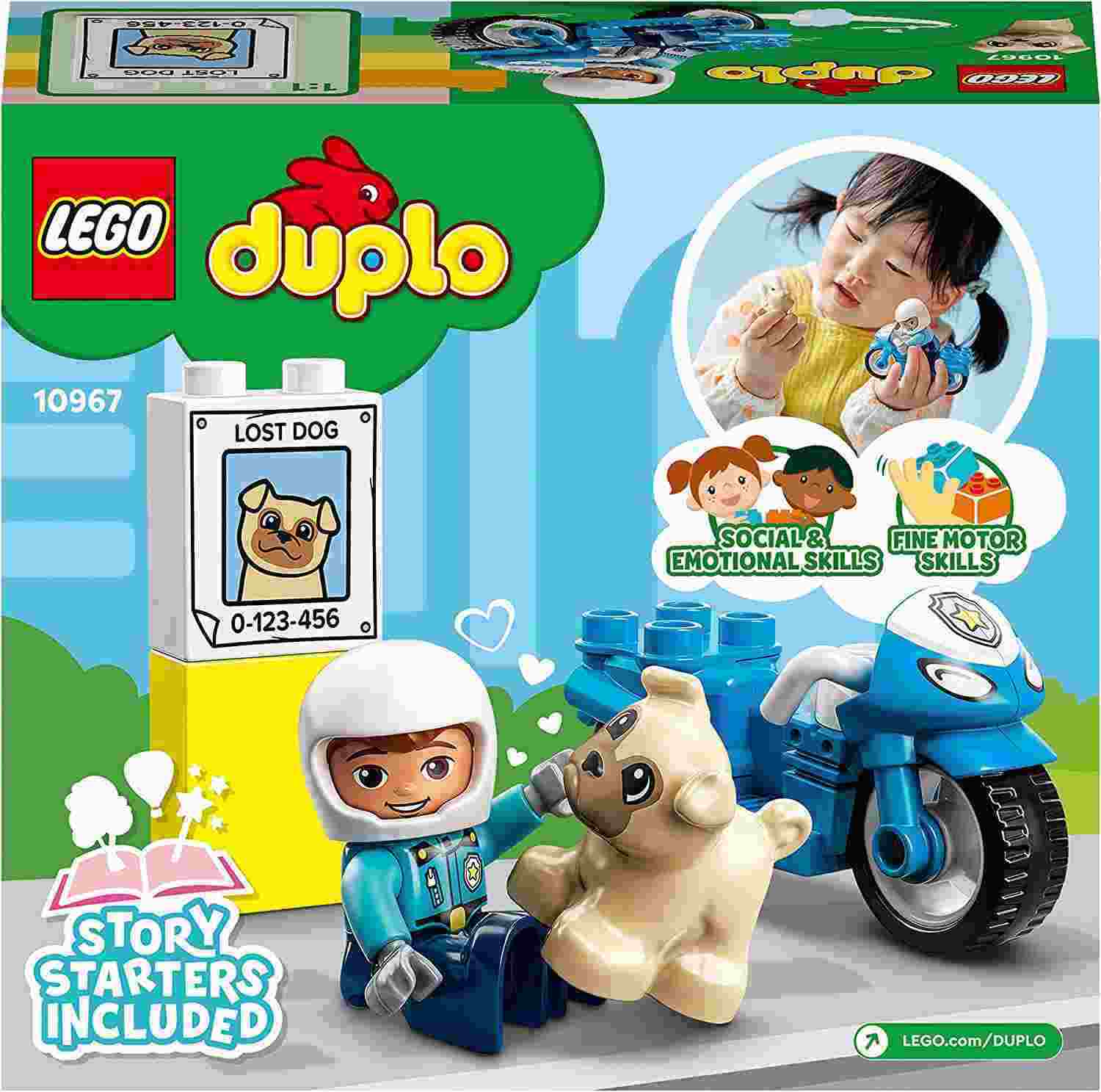 LEGO DUPLO TOWN - MOTOCICLETTA DELLA POLIZIA - 10967