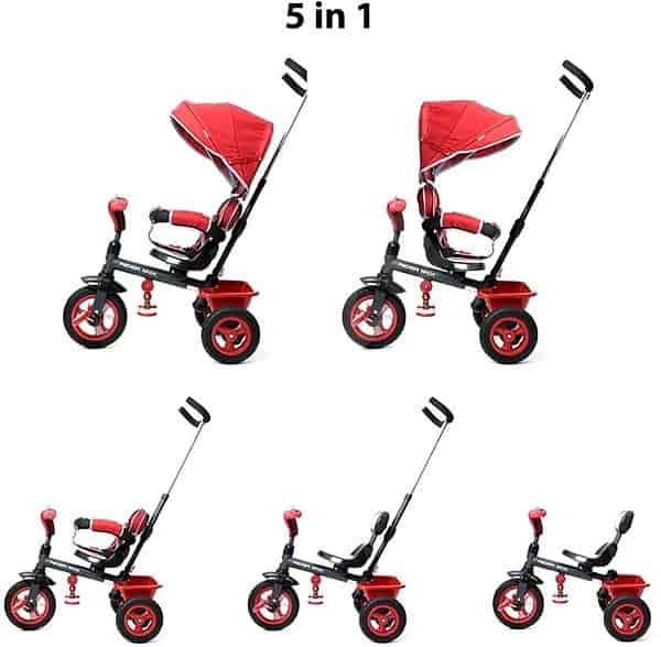 TRICYCLE STANLEY RED 360 PIEGHEVOLE