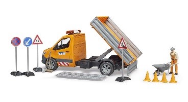  MB SPRINTER LAVORI STRADALI CON PERSONAGGIO E ACCESSORI - 2677