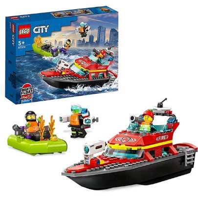 LEGO CITY FIRE - BARCA DI SOCCORSO ANTINCENDIO - 60373