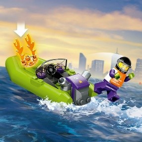 LEGO CITY FIRE - BARCA DI SOCCORSO ANTINCENDIO - 60373