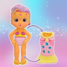 BLOOPIES MERMAIDS W3 MAGIC TAIL  ASST - 5 DOLLS