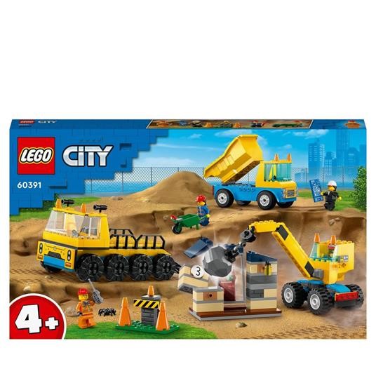 LEGO CITY GREAT VEHICLES - CAMION DA CANTIERE E GRU CON PALLA DA DEMOLIZIONE - 6