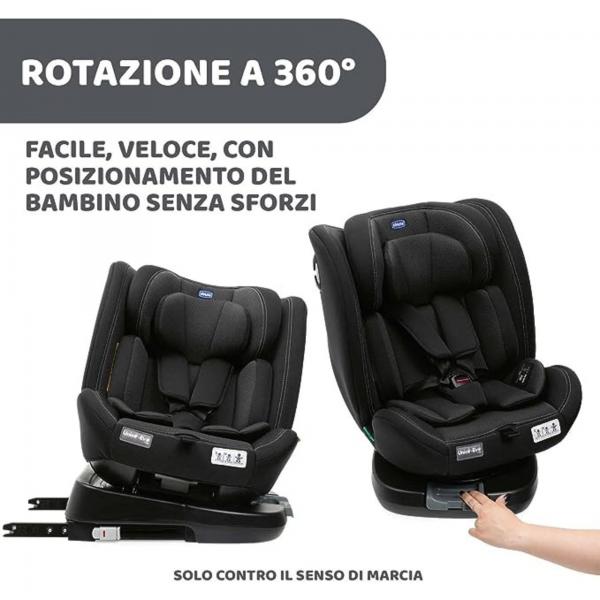 SEGGIOLINO AUTO UNICO EVO I-SIZE BLACK