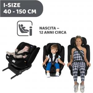 SEGGIOLINO AUTO UNICO EVO I-SIZE BLACK