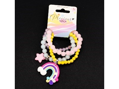 HAPPY RAINBOW BRACCIALE 4 PZ.