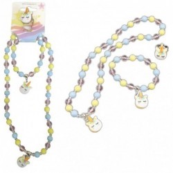 PASTEL UNICORN COLLANA BRACCIALE E ANELLO