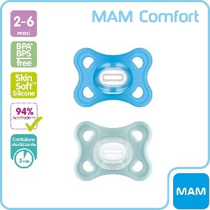 SUCCHIETTO CONFORT 2-6 MESI CONF DOPPIA SILICONE MASC