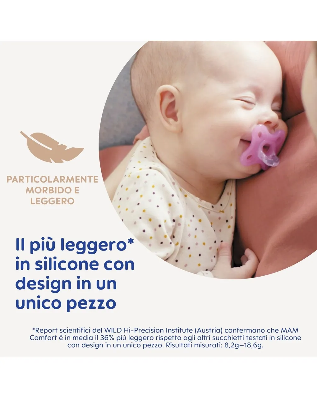 SUCCHIETTO CONFORT 3-12 MESI CONF DOPPIA SILICONE MASC
