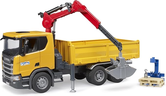 SCANIA SUPER 560R CAMION RIBALTABILE CON GRU E PALLET