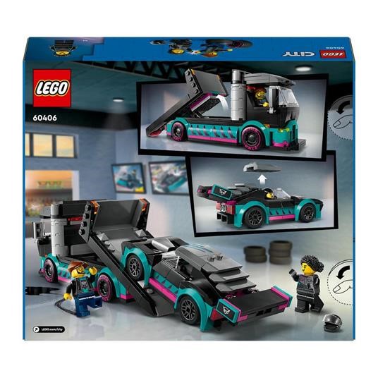 LEGO CITY GREAT VEHICLES - AUTO DA CORSA E TRASPORTATORE - 60406