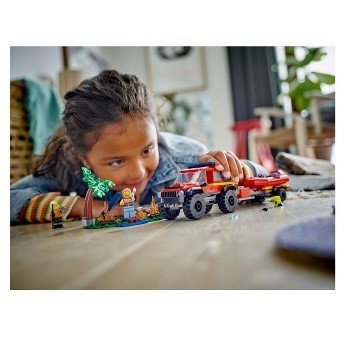LEGO CITY FIRE - FUORISTRADA ANTINCENDIO E GOMMONE DI SALVATAGGIO - 60412