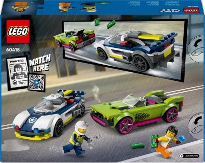 LEGO - CITY POLICE - INSEGUIMENTO DELLA MACCHINA DA CORSA - 60415