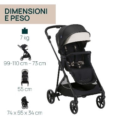 SEETY STROLLER ETNA BLACK