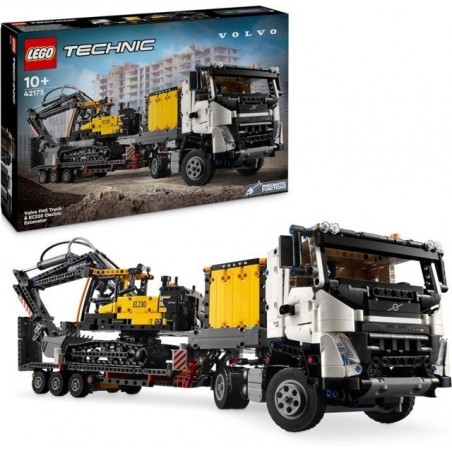 LEGO - TECHNIC - AUTOCARRO VOLVO FMX ED ESCAVATORE ELETTRICO EC230 - 42175