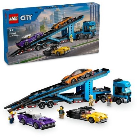 LEGO CITY BIG VEHICLES - CAMION TRASPORTATORE CON AUTO SPORTIVE - 60408