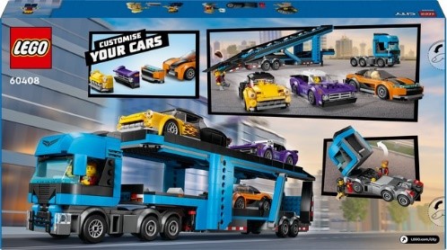 LEGO CITY BIG VEHICLES - CAMION TRASPORTATORE CON AUTO SPORTIVE - 60408