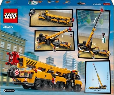 LEGO CITY BIG VEHICLES - GRU DA CANTIERE MOBILE GIALLA - 60409