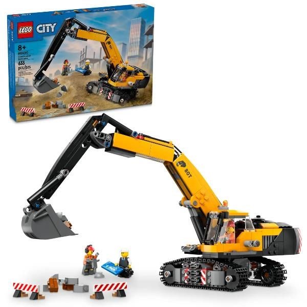 LEGO CITY BIG VEHICLES - ESCAVATORE DA CANTIERE GIALLO - 60420