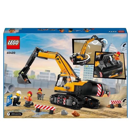 LEGO CITY BIG VEHICLES - ESCAVATORE DA CANTIERE GIALLO - 60420