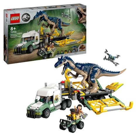 LEGO JURASSIC WORLD - MISSIONE DINOSAURO: CAMION DI TRASPORTO DELLALLOSAURO - 7