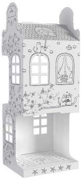 CASA 3D DA COLORARE ROSE