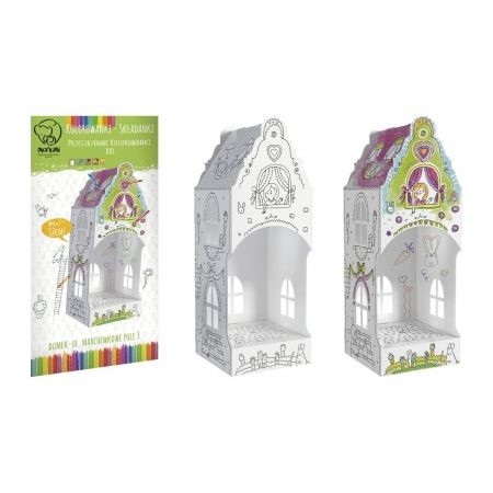 CASA 3D DA COLORARE CAROTE